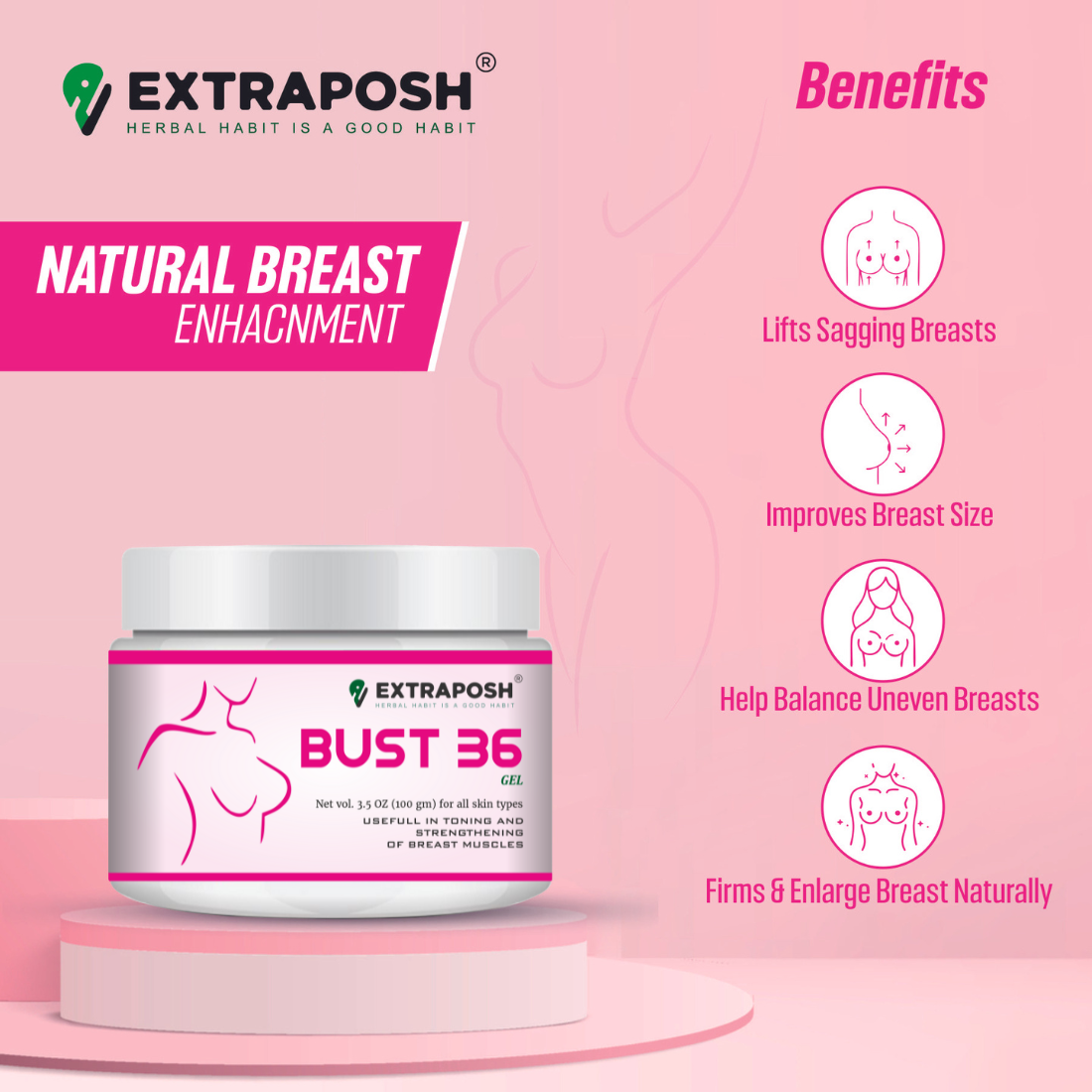 EXTRAPOSH BUST 36 GEL