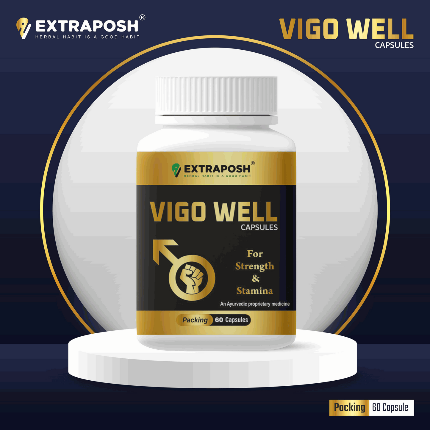 Extraposh Vigo Well Capsules Stamina Booster Capsules for Male