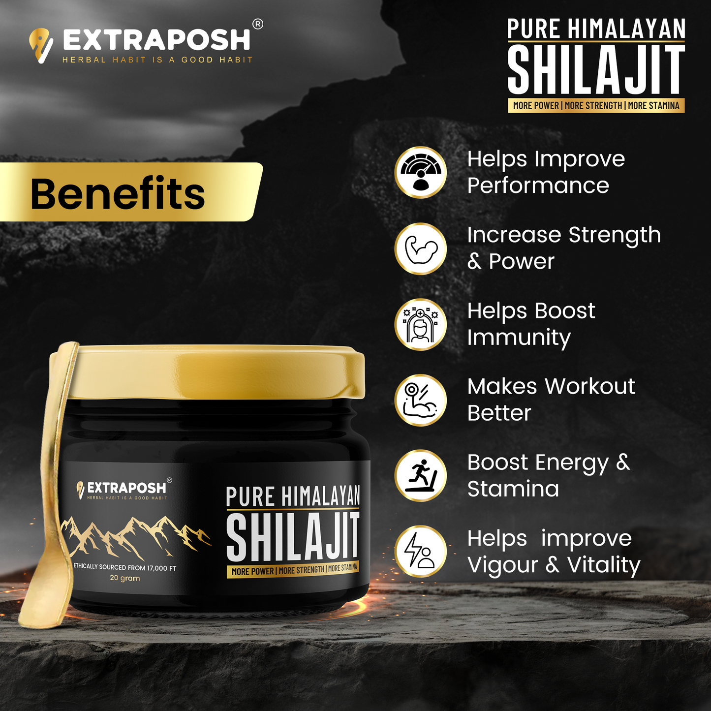 Shilajit Resin + Capsule Combo