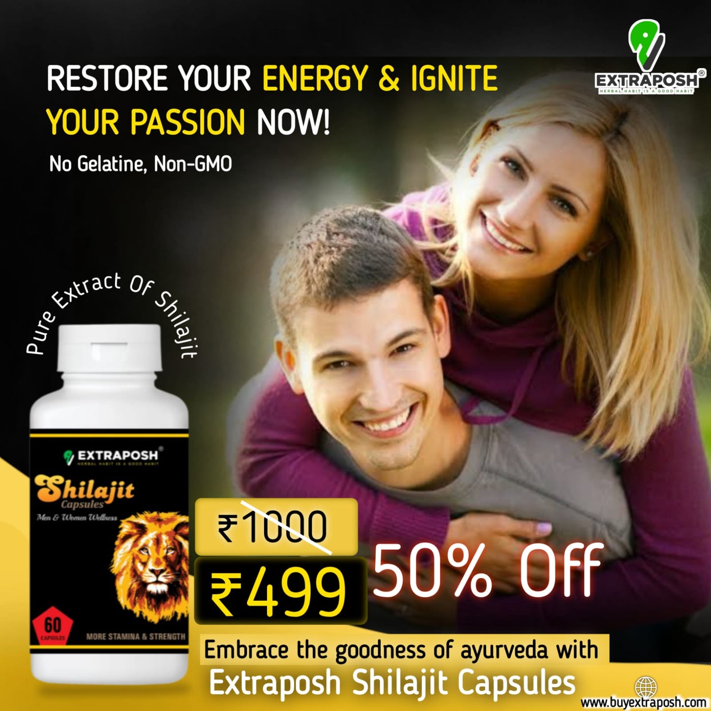 STRENGTH AND POWER ENHANCING SHILAJIT CAPSULES