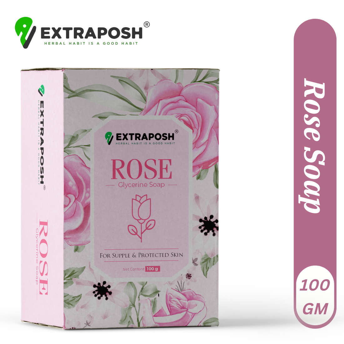 SKIN SMOOTHENING ORGANIC ROSE SOAP