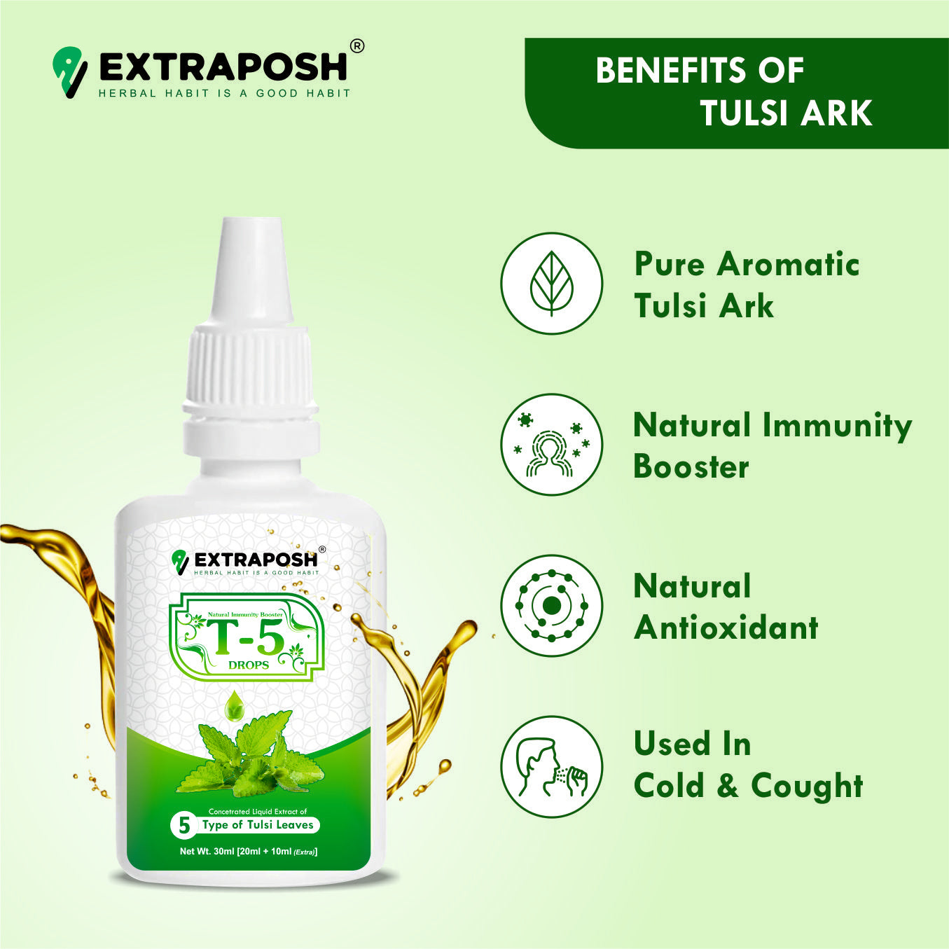 Organic Tulsi Ark Immunity Booster for a Healthy Lifestyle