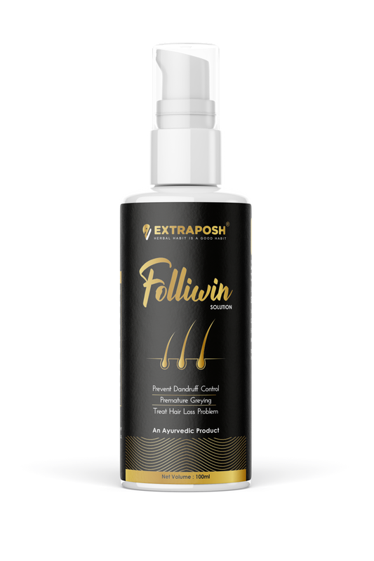 Say Goodbye to Hair Fall and Dandruff with ExtraPosh Folliwin Hair Solution: A Natural and Effective Solution