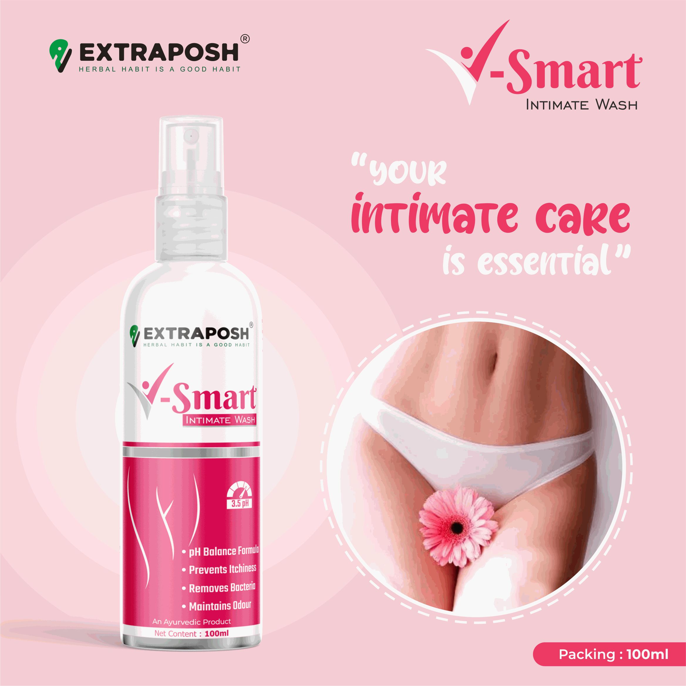 Best Intimate Wash for Women V Wash v smart intimate wash for female hygiene