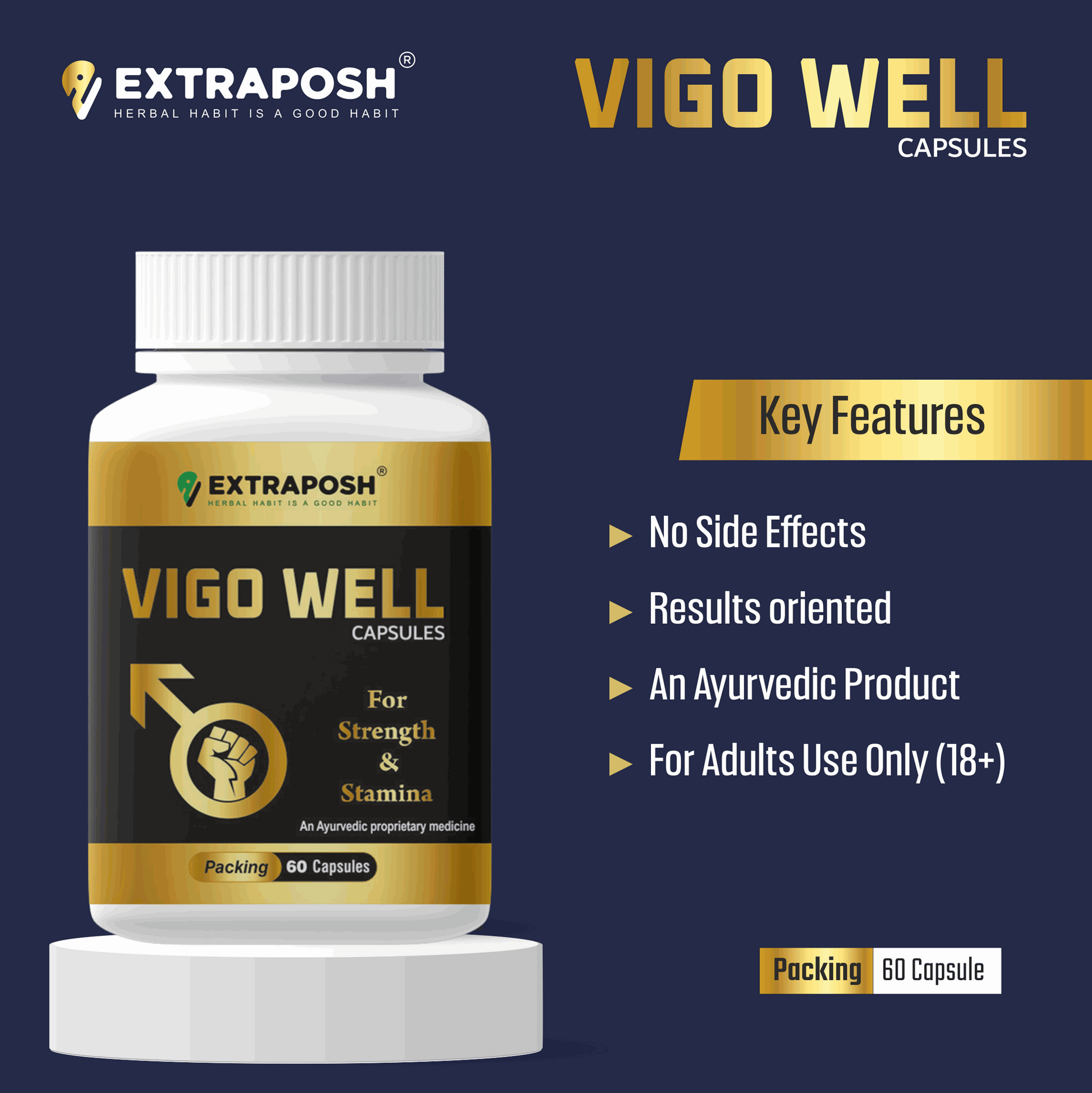 VIGO Well Capsules is Results Oriented Ayurvedic Capsules having no any side effects.