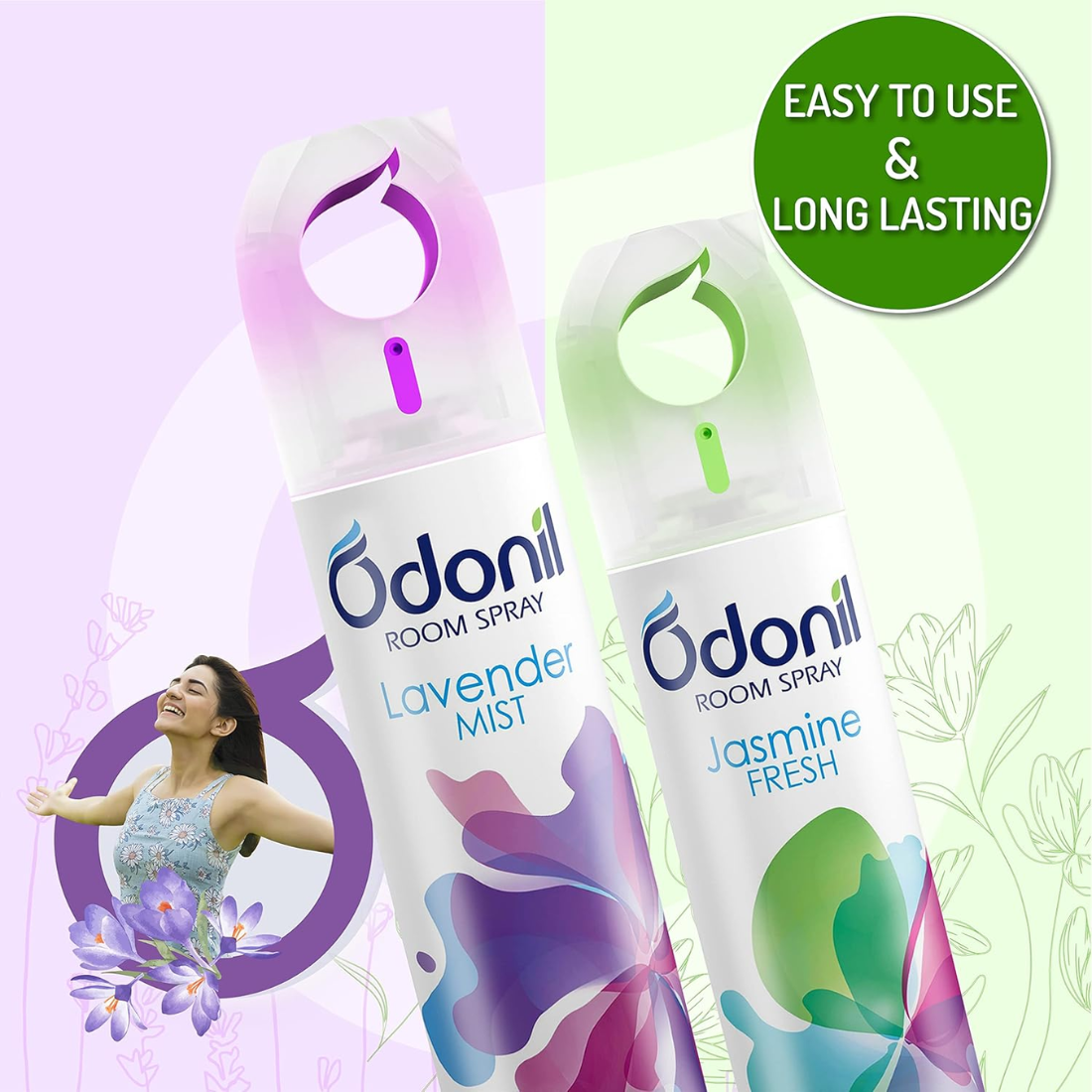 Odonil Special Room Freshner (Rose+Jasmine+Lavender) Combo Spray (3 X 150 Ml) - 450ML