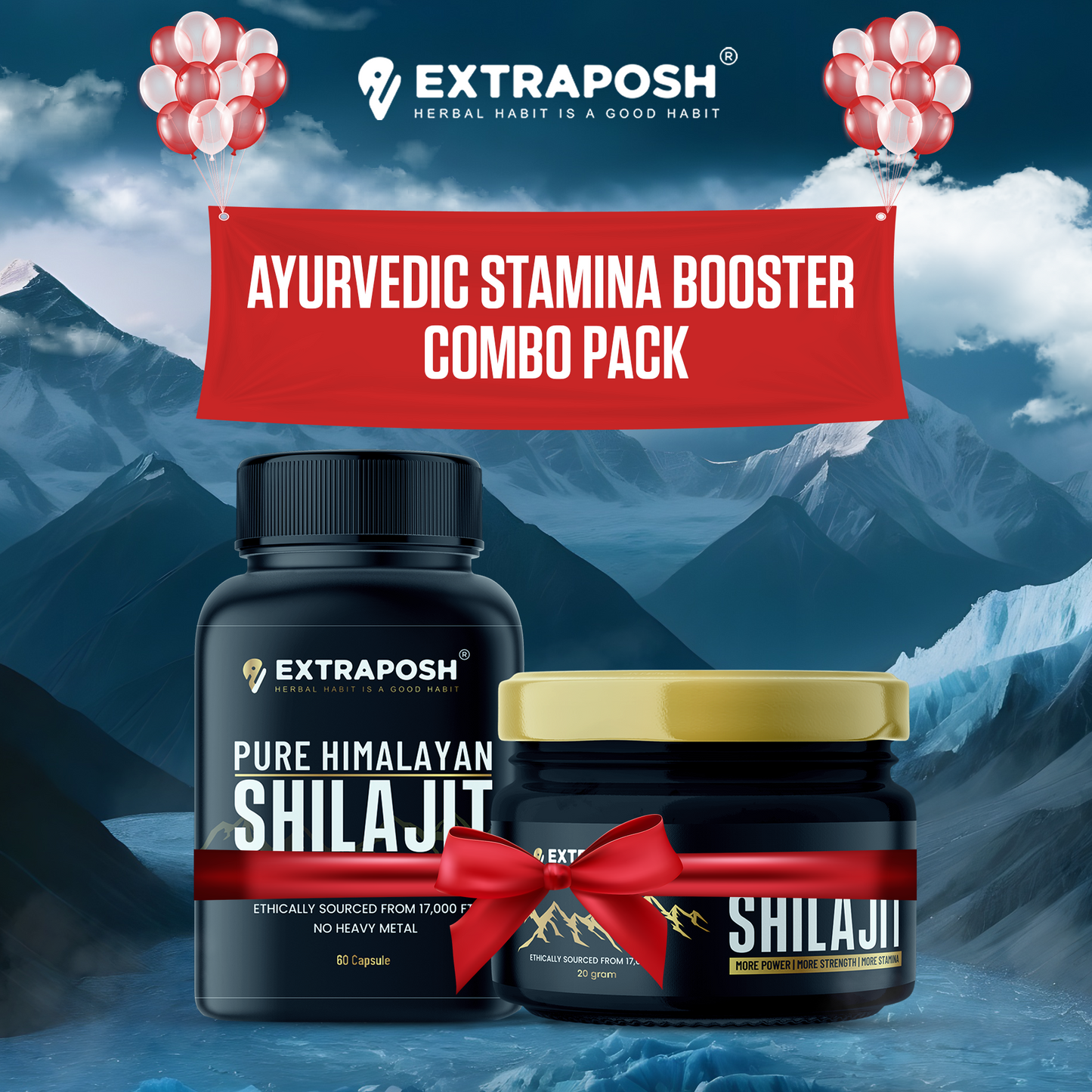 Shilajit Resin + Capsule Combo