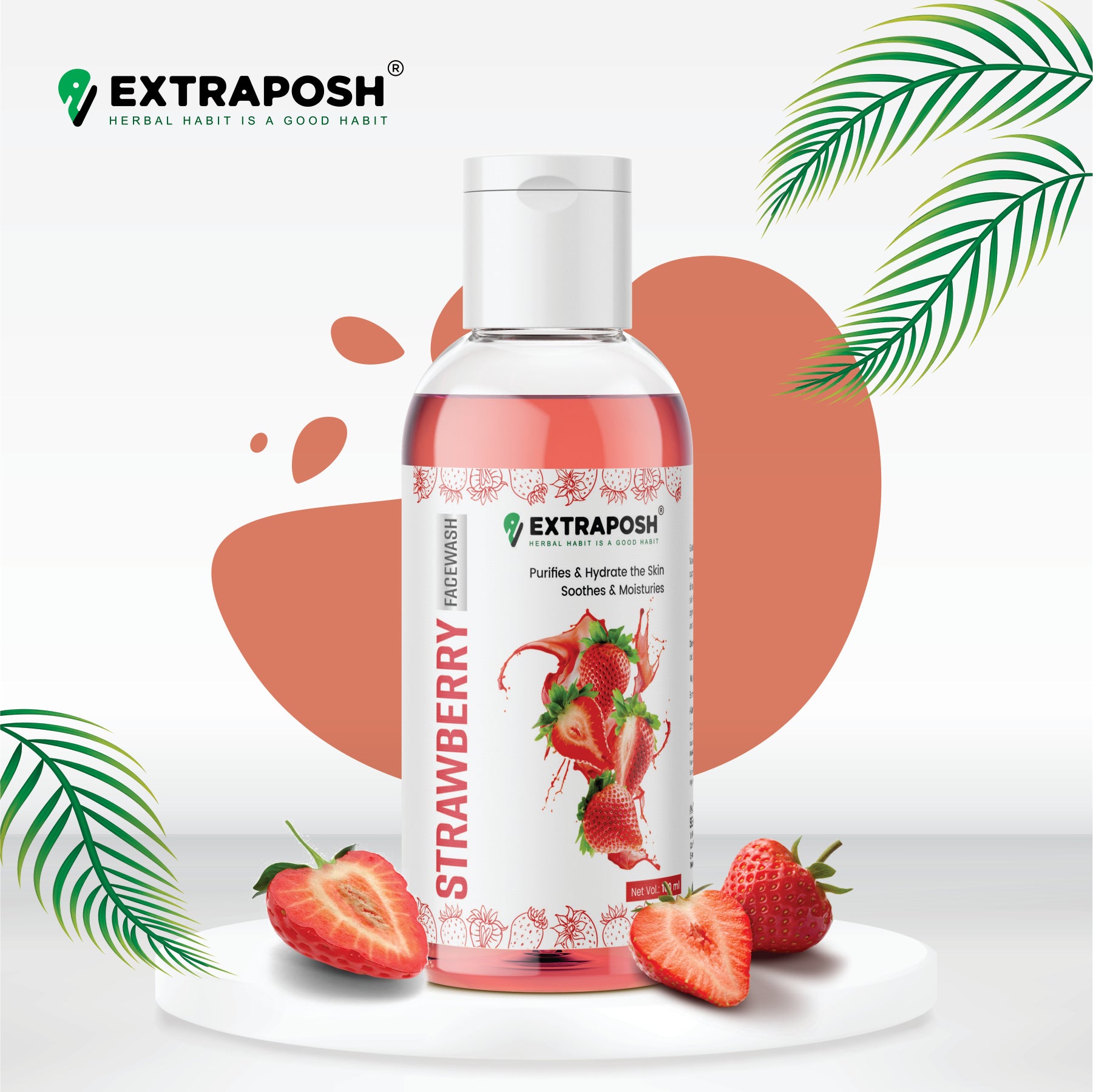 Fruity Skin Care - Strawberry Face Wash - Get Glowing Skin Naturally