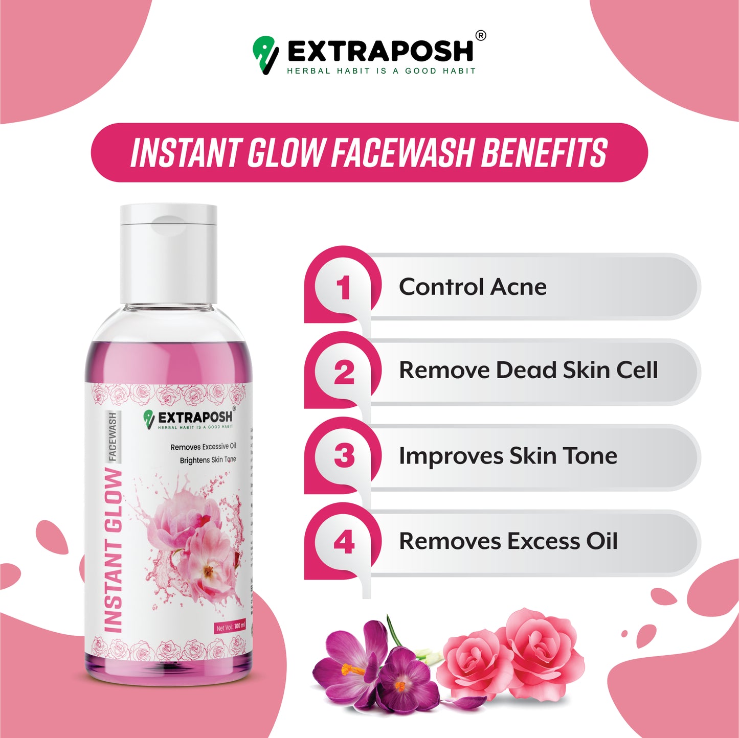 INSTANT AND QUICK GLOWING SKIN INSTANT GLOW FACE WASH