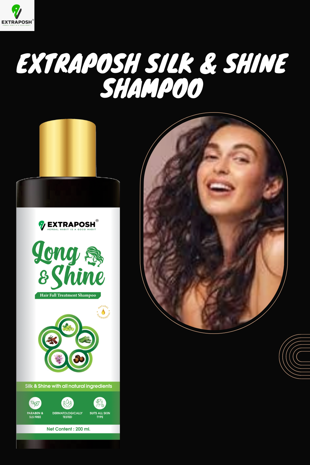 HERBAL LONG & SHINE SHAMPOO FOR HAIR TREATMENT