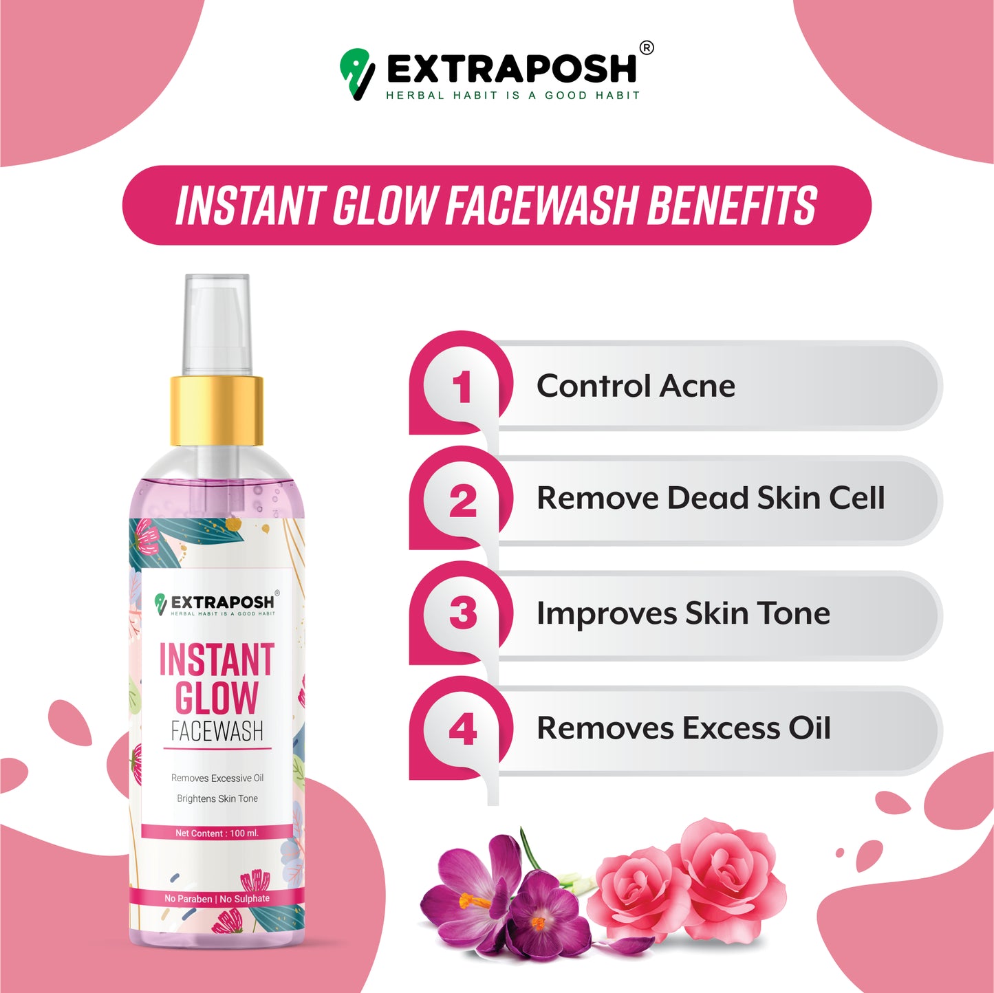 INSTANT AND QUICK GLOWING SKIN INSTANT GLOW FACE WASH