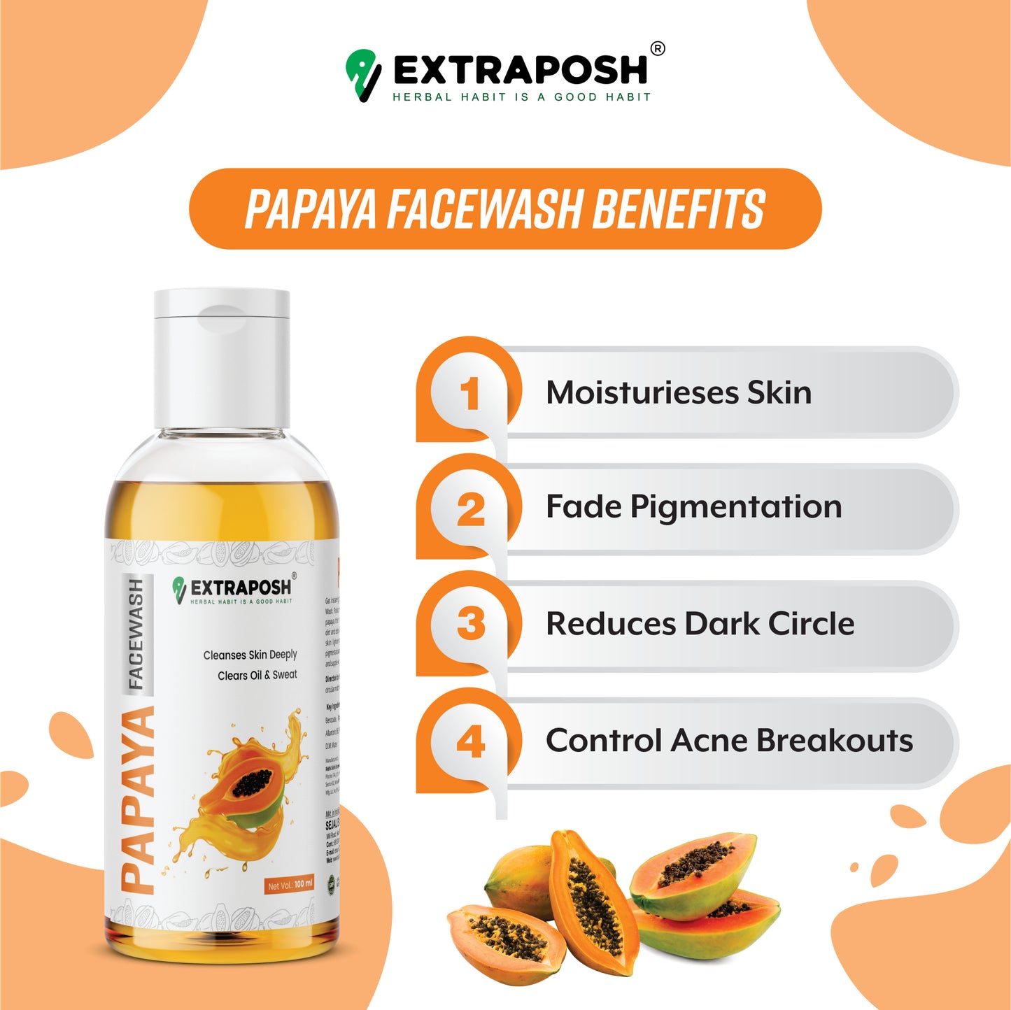 EXTRAPOSH PAPAYA FACE WASH