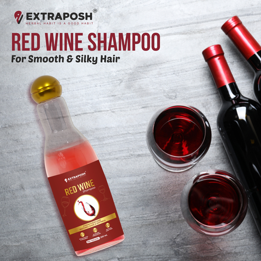 RED WINE SHAMPOO FOR MAKES HAIR SHINER & PROMOTING HAIR GROWTH