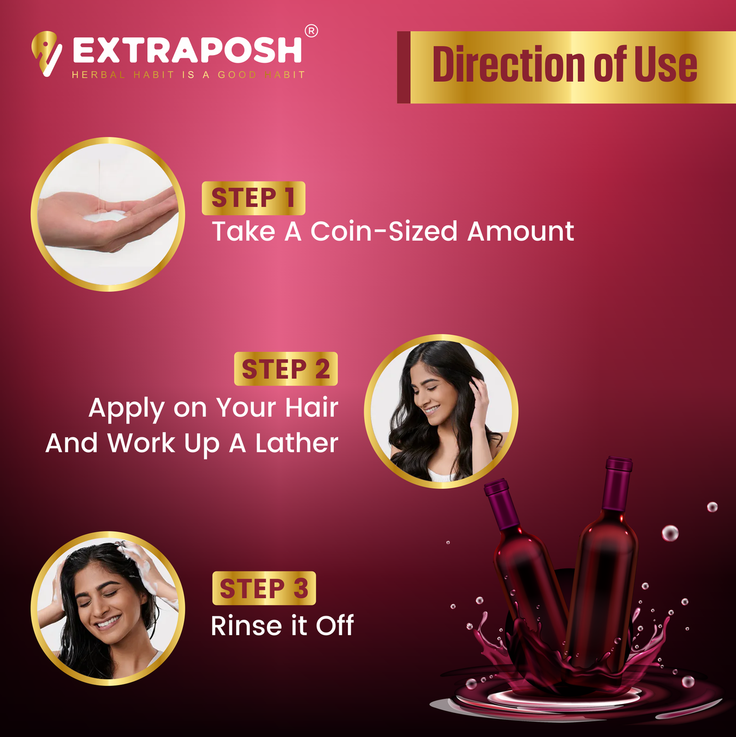 EXTRAPOSH RED WINE SHAMPOO